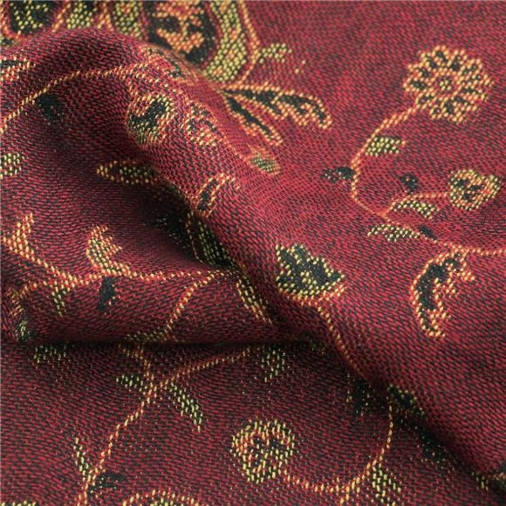 Two Tone Paisley Pashmina Shawl Wrap Scarf Women's Soft  Jacquard Scarves - Picture 4 of 6